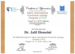 Tabriz International Functional  Urology (TIFU) congress- August 14-17 2018-.